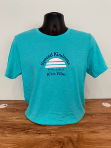 Spread Kindness Shortsleeve Unisex Turquoise T-shirt