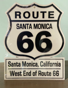Route 66 End of the Trail Metal Sign
